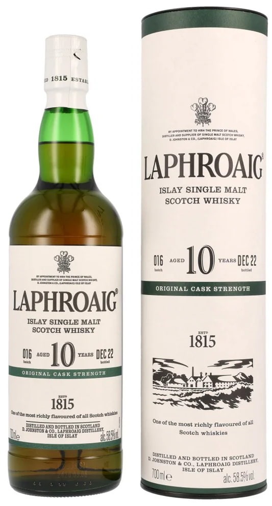 Віскі Laphroaig 10 YO 58,5% Original Cask Strength №16 0,7л