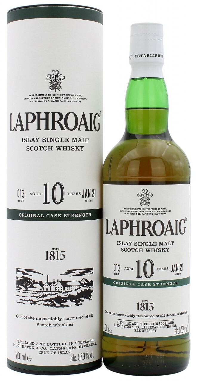 Віскі Laphroaig 10 YO 57,9% Original Cask Strength №13 0,7л