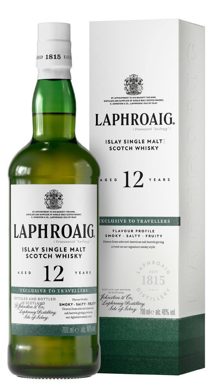 Виски Laphroaig 12 Year Old в коробке 0,7л