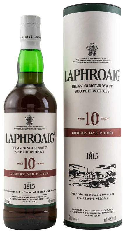 Віскі Laphroaig 10 Year Old Sherry Oak Finish у коробці 48% 0,7л