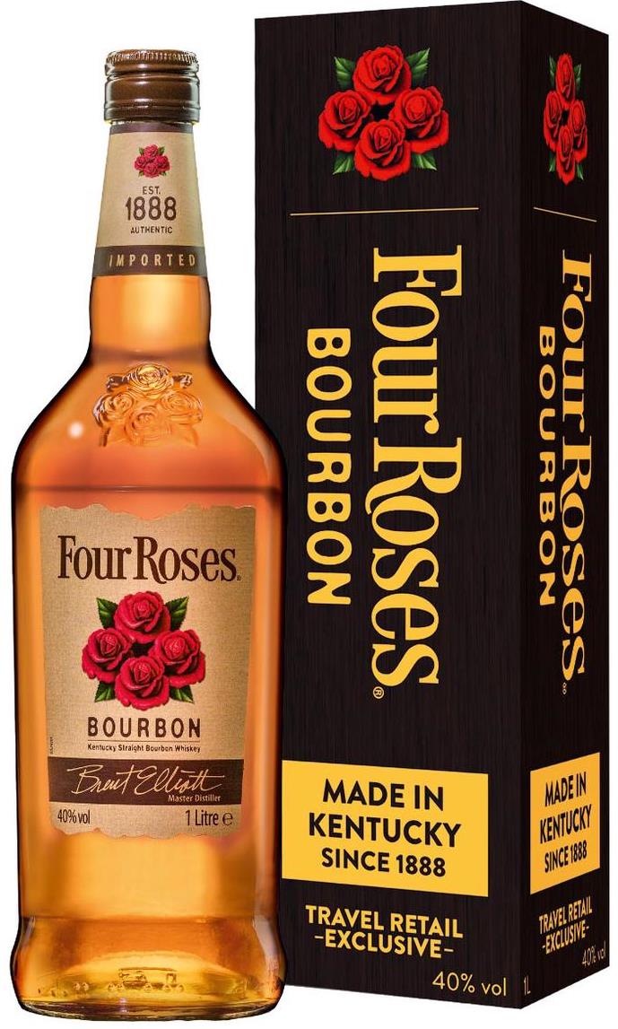 Виски Four Roses Metalbox 4 Розы 1л