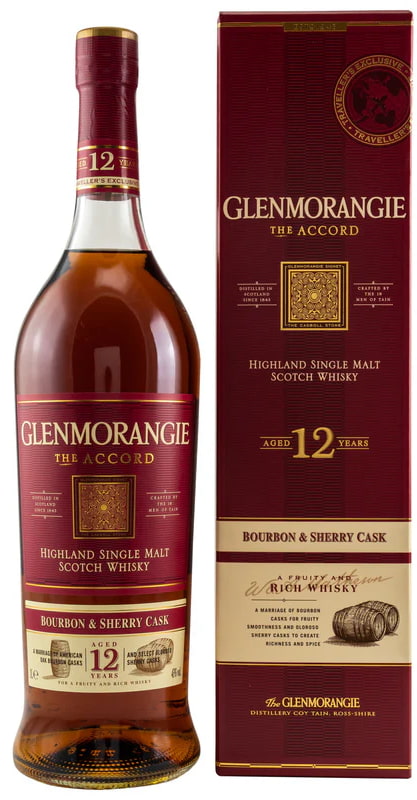 Виски Glenmorangie 12 YO The Accord в коробке 1л