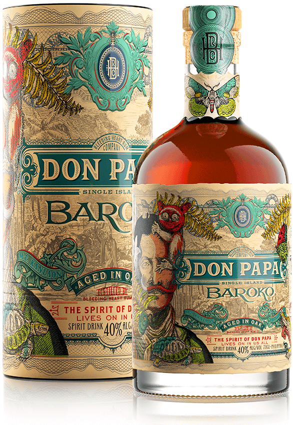 Ром Don Papa Baroko в тубусе 0,7л