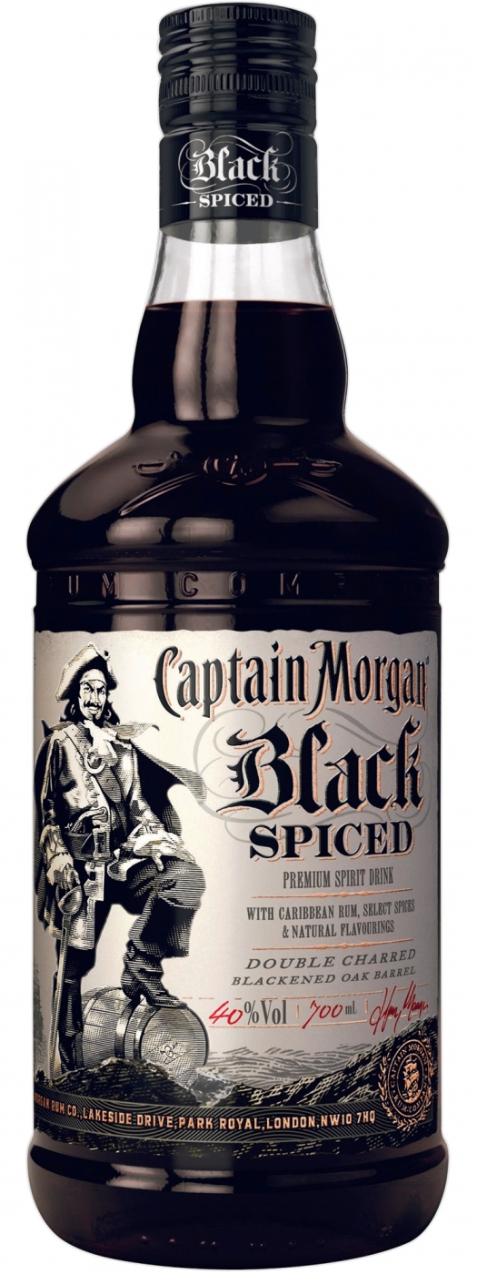 Ром Captain Morgan Black Spiced Капитан Морган Блэк Пряный 1л