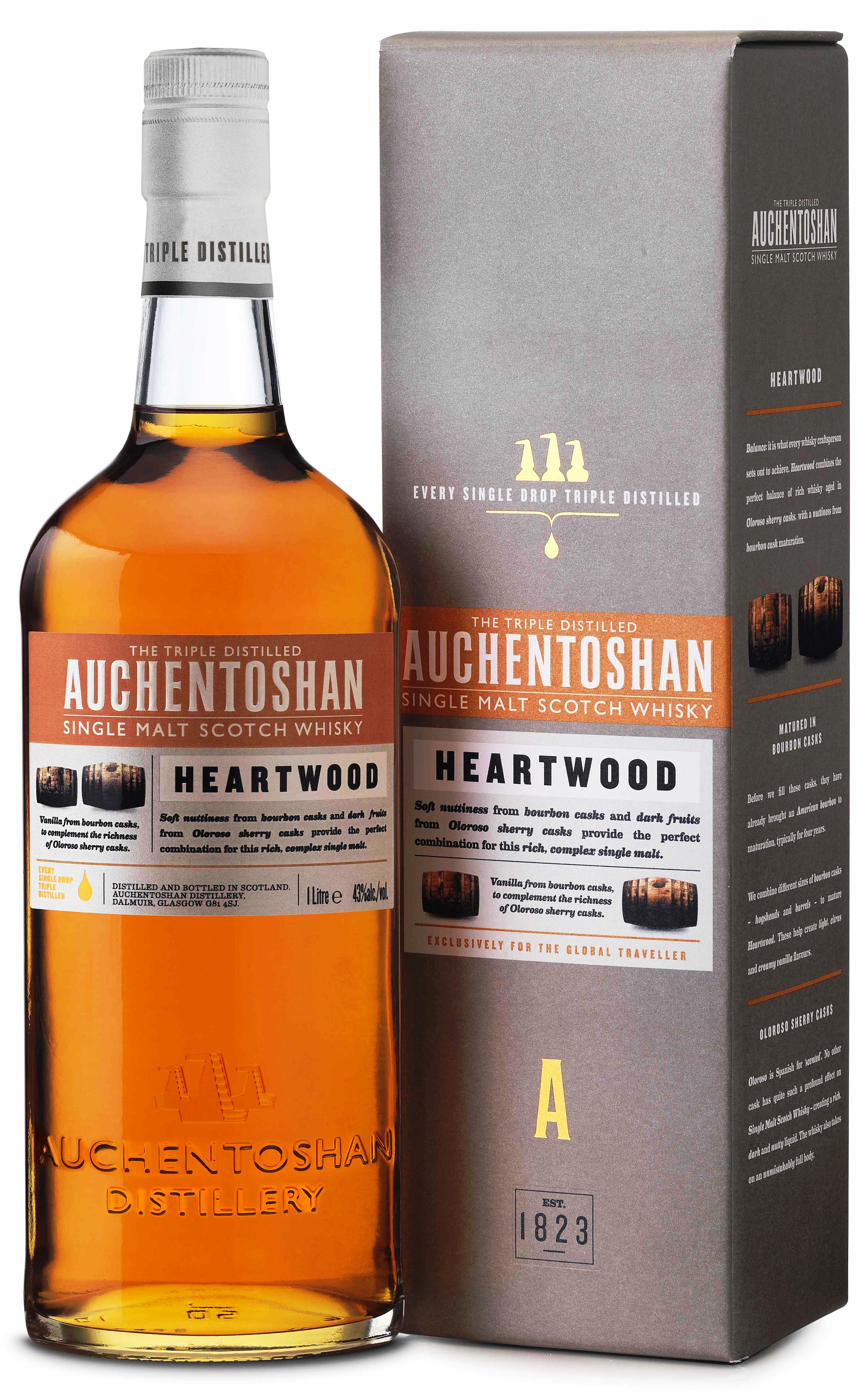 Віскі Auchentochan Heartwood Очентошен Хеартвуд за вигідною ціною!