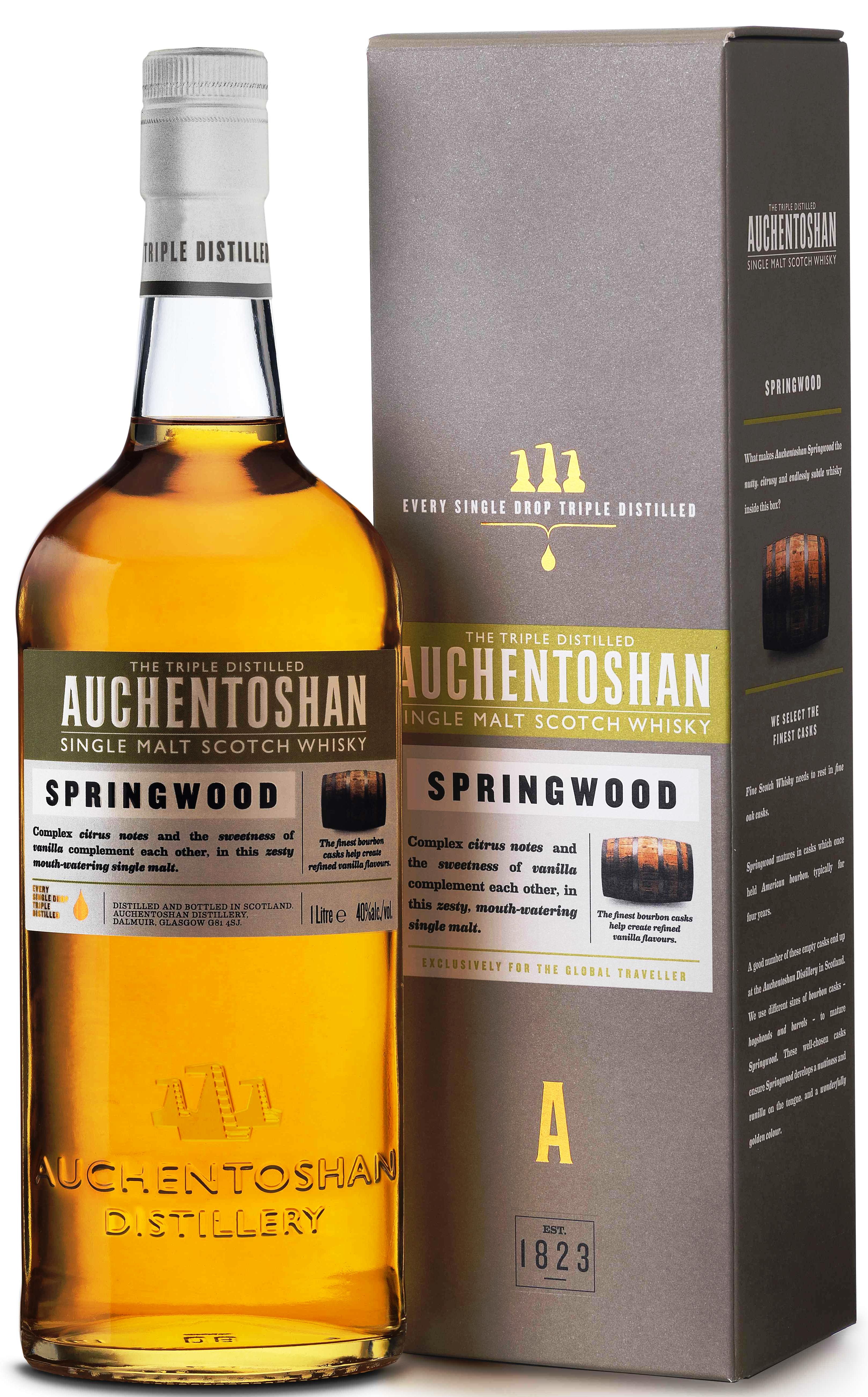 Віскі Auchentochan Springwood Очентошен Спрінгвуд за вигідною ціною!