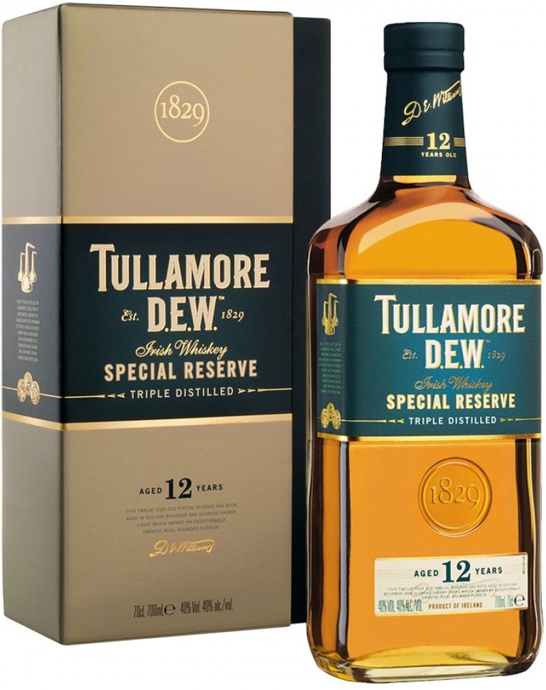 Виски  Tullamore Dew 12 Years Талламор Дью 12 лет 1л